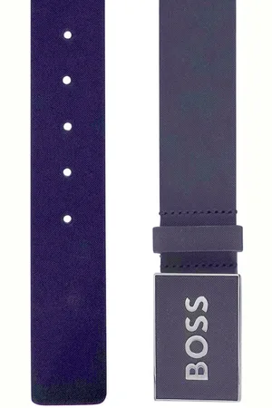 HUGO BOSS Ledergürtel Leder Dunkelblau Icon-S1 - Verkäufer: uhrcenter