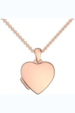 Amoonic Amulett Herz Medaillon zum Öffnen für Bilder Silber 925 Herzkette Anhänger (inkl. Schmucketui), Anhänger aufklappbar befüllbar Foto Gold Rosegold vergoldet Geschenk - Verkäufer: