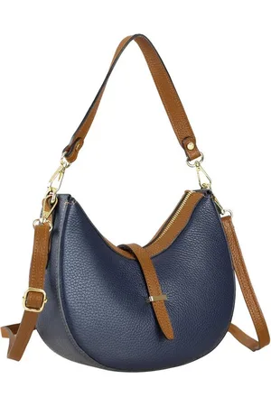 Alessandro Schultertasche OceanDrop, aus Leder, Made in Italy