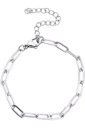 Karma Edelstahlarmband Silber oder Gold Gliederarmband Damen Damenarmband Metall (Armband, unifarben Edelstahldamenarmband), Damenschmuck Metallarmband Geschenk für Sie - Verkäufer: Sanixa