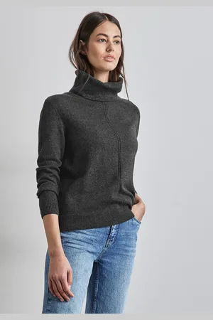 Street one Rollkragenpullover in melierter Optik
