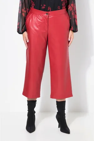 Miamoda Funktionshose Culotte weites Bein Lederoptik - Verkäufer: Popken Fashion Group