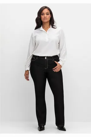 Sheego Bootcut-Jeans Große Größen mit Push-up-Effekt