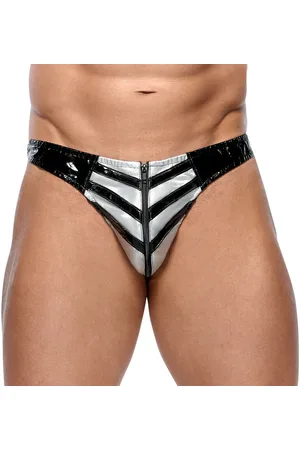Black Level Slip in Lack-Optik mit silberfarbenem Style - Verkäufer: Firstclass Trendstore