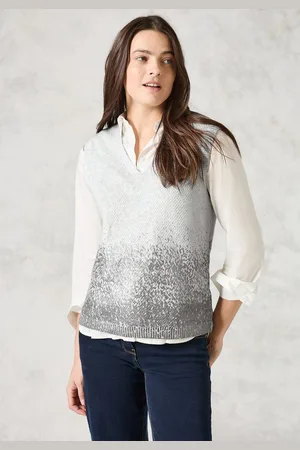CECIL Kurzarmpullover mit V-Ausschnitt