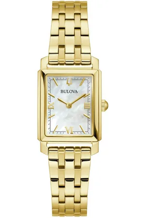 BULOVA Quarzuhr 97L177, Armbanduhr, Damenuhr, Edelstahlarmband, analog