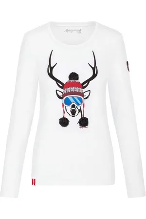 Almgwand Outdoorbluse Longsleeve Damen - DIPPELWANDALM - weiß/ - Verkäufer: Alpenwahnsinn Tracht & Lifestyle