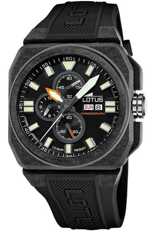 Lotus Chronograph 18976/4, Quarzuhr, Armbanduhr, Herrenuhr, Kautschukband, Datum, Stoppfunktion