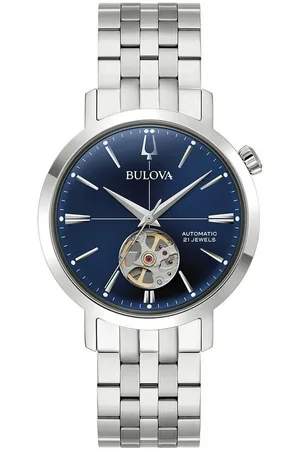 BULOVA Automatikuhr 96A320, Armbanduhr, Herrenuhr, Mechanische Uhr, Edelstahlarmband, analog