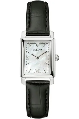 BULOVA Quarzuhr 96L330, Armbanduhr, Damenuhr, Lederarmband, analog