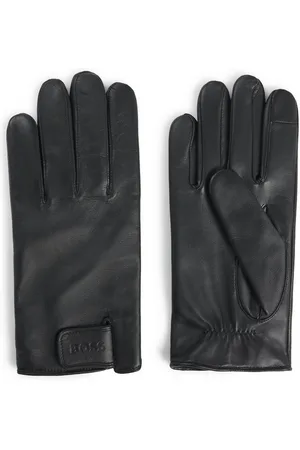 HUGO BOSS Lederhandschuhe Helkop1 mit Touch Tech Fingertips