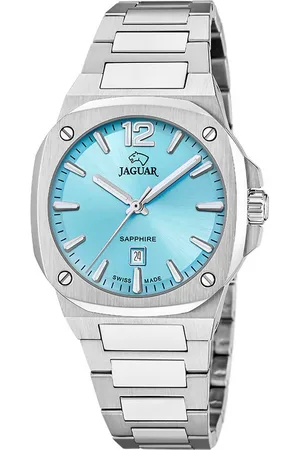 Jaguar Quarzuhr Rondcarre J1027/2, Armbanduhr, Damenuhr, Swiss Made, Edelstahlarmband, analog, Tag