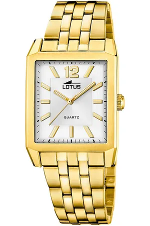 Lotus Quarzuhr Square 18984/1, Armbanduhr, Herrenuhr, Edelstahlarmband, analog