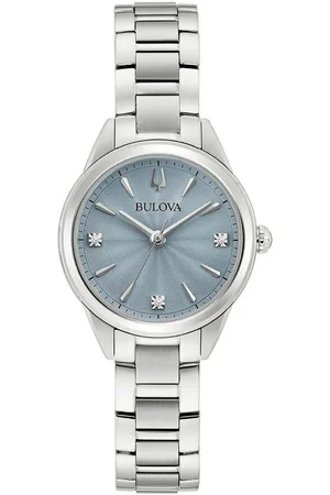 BULOVA Quarzuhr 96P255, Armbanduhr, Damenuhr, Edelstahlarmband, analog