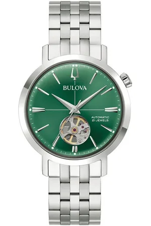BULOVA Automatikuhr 96A319, Armbanduhr, Herrenuhr, Mechanische Uhr, Edelstahlarmband, analog
