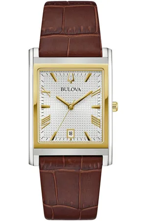 BULOVA Quarzuhr Sutton 98B430, Armbanduhr, Herrenuhr, Damenuhr, Lederarmband, analog, Tag