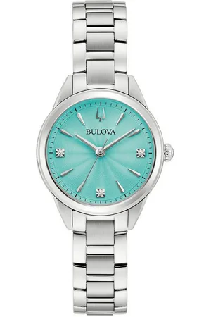 BULOVA Quarzuhr 96P253, Armbanduhr, Damenuhr, Edelstahlarmband, analog