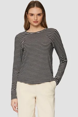 QS by s.Oliver Langarmshirt Longsleeve aus Lyocellmix Stickerei - Verkäufer: