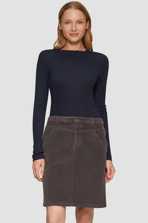 QS by s.Oliver Langarmshirt Langarmshirt mit Muschelkante - Verkäufer: