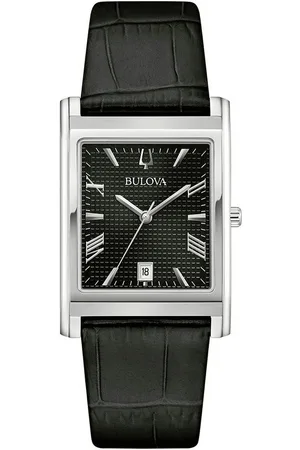 BULOVA Quarzuhr Sutton 96B445, Armbanduhr, Herrenuhr, Damenuhr, Lederarmband, analog, Tag