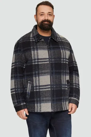 QS by s.Oliver Outdoorjacke Karierte Hemdjacke aus Wollmix Blende - Verkäufer: