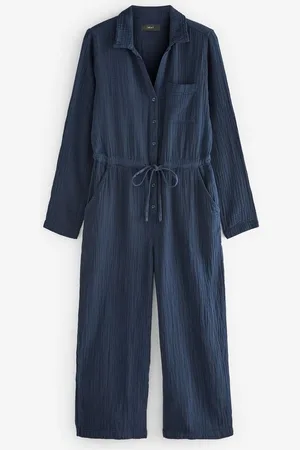 Next Jumpsuit Verkürzter Jumpsuit in Knitteroptik (1-tlg) - Verkäufer: Germany GmbH