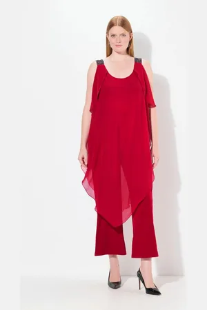 Ulla Popken Schlupfhose Jumpsuit doppellagig Glitzer-Doppelträger ärmellos - Verkäufer: Popken Fashion Group