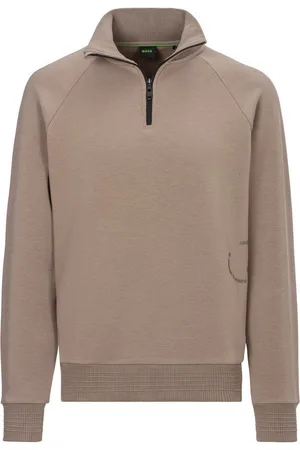 HUGO BOSS Sweatshirt Saggel mit Markenlabel