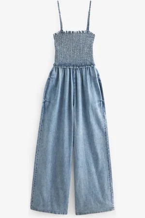Next Jumpsuit Gesmokter Jumpsuit mit weitem Bein, Kurzgröße (1-tlg) - Verkäufer: Germany GmbH