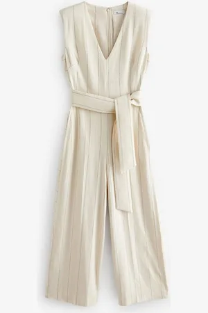 Next Jumpsuit Gestreifter Jumpsuit mit Leinen, Kurzgröße (1-tlg) - Verkäufer: Germany GmbH