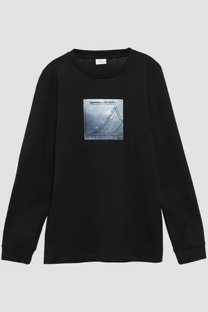 QS by s.Oliver Langarmshirt Langarmshirt mit Frontprint - Verkäufer: