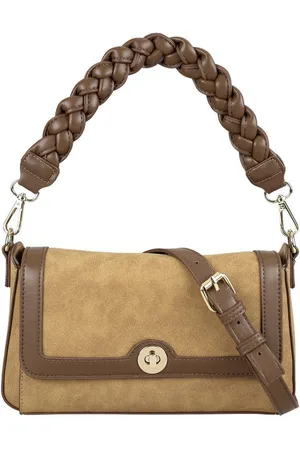 Alessandro Schultertasche Brown, mit Flechtung