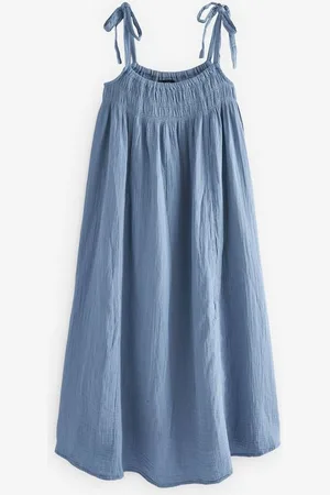 Next Sommerkleid Maxi-Sommerkleid mit Bindedetail, Kurzgröße (1-tlg) - Verkäufer: Germany GmbH