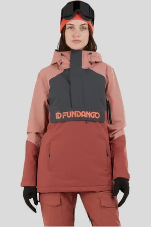 fundango Winterjacke Birch ECO Logo Anorak Skijacke im Pulloverstil sorgt für vollständige Bewegungsfreiheit - Verkäufer: GoJungo GmbH