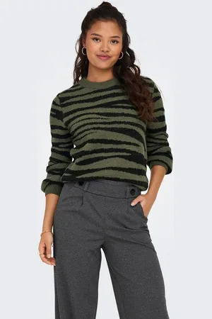 JACQUELINE DE YONG Strickpullover Strickpullover Weich Warm Rundhals Langarm JDYLORRAINE ANIMAL L/S PULLOVER KNT NOOS - Verkäufer: ARIZONAS