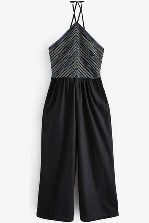 Next Jumpsuit Gesmokter Neckholder-Jumpsuit, Kurzgröße (1-tlg) - Verkäufer: Germany GmbH