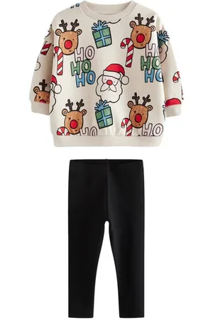 Next Langarmshirt & Leggings Weihnachts-Sweatshirt und Leggings im Set (2-tlg) - Verkäufer: Germany GmbH