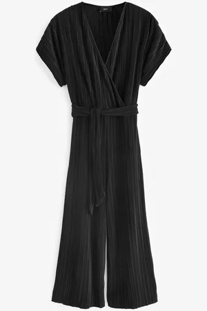 Next Jumpsuit Kurzärmeliger, weiter Plissée-Overall – Kurzgröße (1-tlg) - Verkäufer: Germany GmbH
