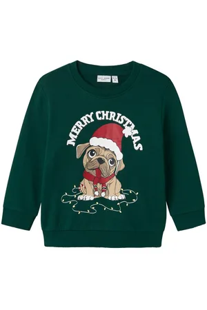 NAME IT Sweatshirt NMMVISMAS LS NREG SWEAT BRU