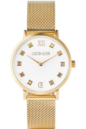 COEUR DE LION Quarzuhr 7612/70-1614, Armbanduhr, Damenuhr, Edelstahlarmband, analog, Swarovski®-Kristalle