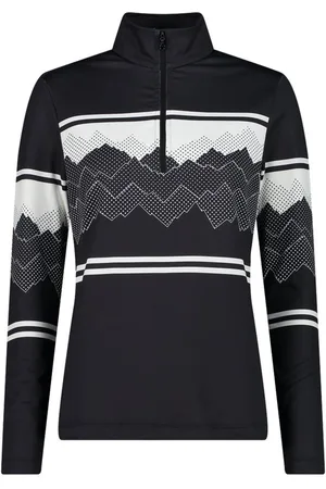 CMP Rollkragenshirt WOMAN SWEAT NERO-BIANCO - Verkäufer: INTERSPORT Schwab
