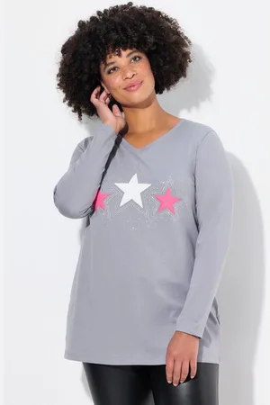 Angel of Style T-Shirt T-Shirt Frottee-Sterne Langarm - Verkäufer: Popken Fashion Group