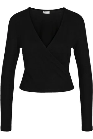 Noisy May Shirttop Top V-Neck Wrap Langarm Regular Fit NMCITY L/S V-NECK WRAP TOP FWD - Verkäufer: ARIZONAS