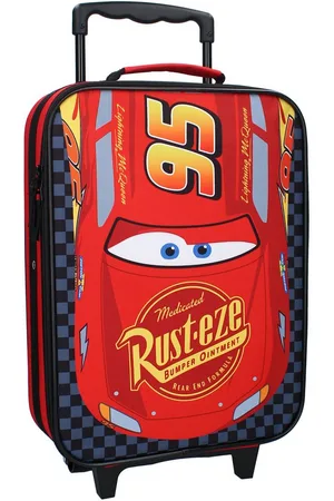 Disney Kinderkoffer Trolley Koffer 12L Kindertrolley Trolly Kinder Jungen McQueen Auto, Leicht, Robust, Hochwertig, Innenmaße: 40x30x10cm - Verkäufer: Spielwaren Klee