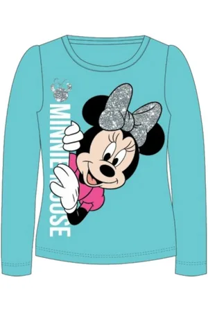 Disney T-Shirt Langarm- Shirt Minnie Mouse, glitzernder Schleife & Schriftzug - Verkäufer: kaufhaus-chemnitz