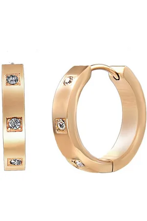 Karma Paar Creolen Kristalle Gold od. Silber Damenohrringe Kreolen Ohrschmuck (Ohrschmuck, Creolenset Creolenpaar Ohrringe), Edelstahl Damenschmuck Geschenk für Sie - Verkäufer: Sanixa