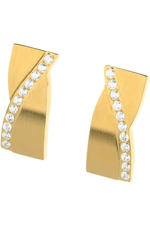 ERNSTES Paar Ohrstecker Edelstahl goldfarbenmit Zirkonia E712 - Verkäufer: Schmuck-Uhren-Trends