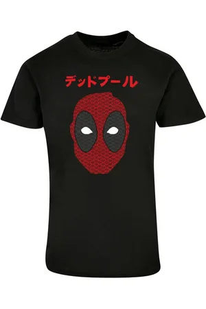 Absolute Cult T-Shirt Herren Deadpool - Japanese Seigaiha Head T-Shirt (1-tlg)