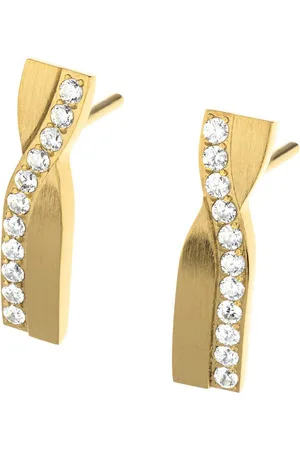 ERNSTES Paar Ohrstecker Edelstahl goldfarben mit Zirkonia E710 - Verkäufer: Schmuck-Uhren-Trends
