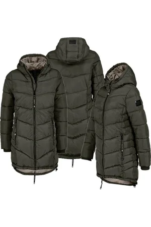 Parka Damen Military Mantel Damen Khaki Steppjacke Orsay Jacket